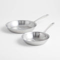 Set de 2 Poêles Inox