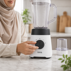 Gros plan sur la molette de réglage du blender Taurus Power Max 1300