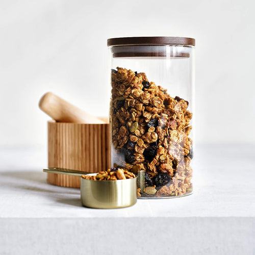 Glass Jars with Wooden Lids