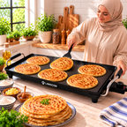 Plancha Électrique Antiadhésive LAMACOM 70 cm – Grill Multifonction