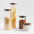 Glass Jars with Wooden Lids