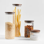 Glass Jars with Wooden Lids